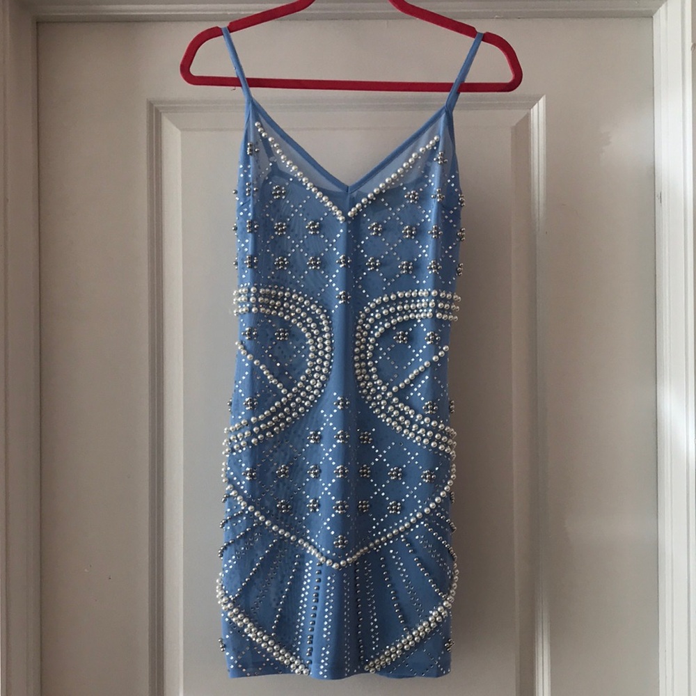 Brand New Nova Luxe Embellished Mini Dress size Medium $249 retail